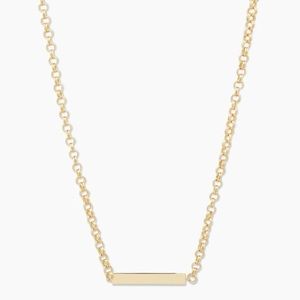 Gorjana Lou Tag Necklace